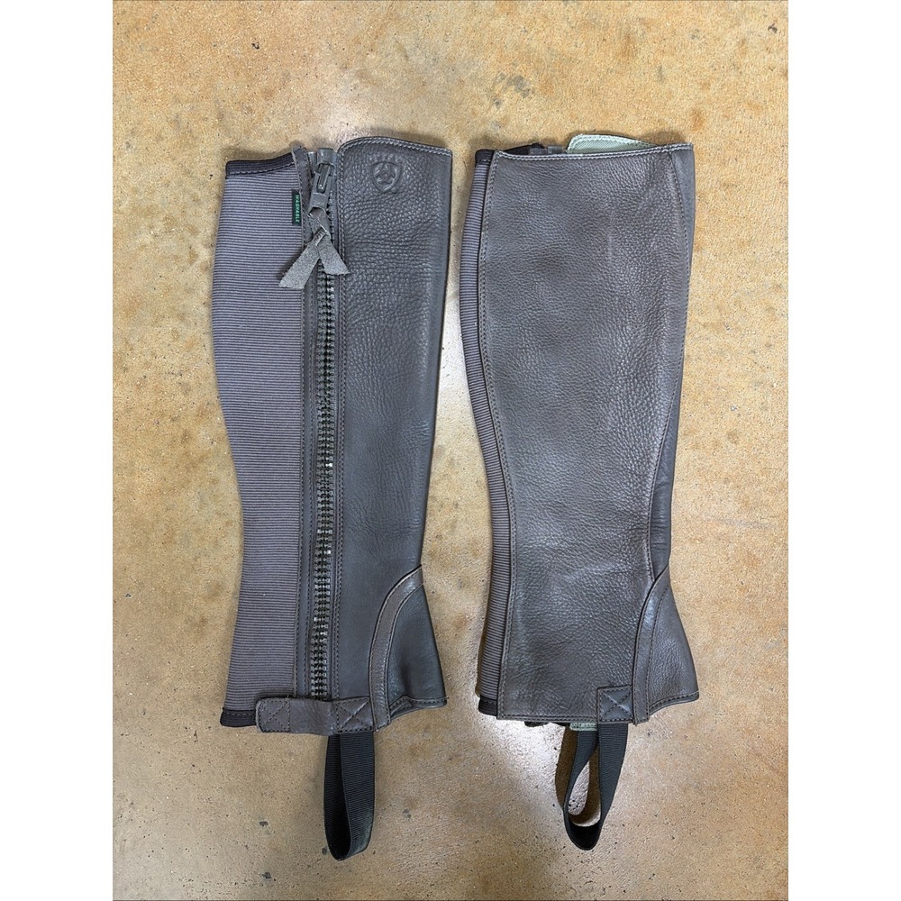 Ariat Breeze Brown Leather Washable Half Chaps Women's Small Style 10005948